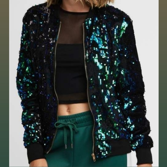 charlotte russe sequin jacket